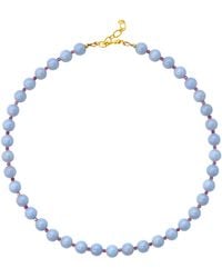 Bombyx House - Angelite Tourmaline Alternating Necklace - Lyst