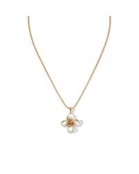 Retro Chic - Iris Blossom Pendant Neckalce - Lyst