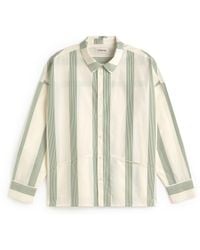Thinking Mu - Jim Striped Poplin Shirt - Lyst