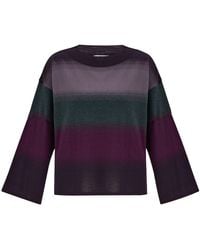 Peraluna - Color Transition O-Neck Bell Sleeve Knitwear Pullover - Lyst