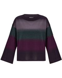 Peraluna - Color Transition O-Neck Bell Sleeve Knitwear Pullover - Lyst