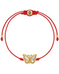 Karma and Luck - Mother Of Pearl Butterfly String Bracelet – Transformation & Protection Jewelry – Transcendent Guide - Lyst