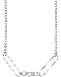 Lily Charmed - Sterling Mixed Link Charm Collector Necklace - Lyst