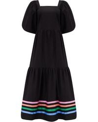Sugarhill - Frankie Midi Smock Dress , Rainbow Stripes - Lyst