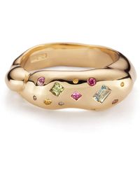 Lulu and Boo Jewellery - Tutti Frutti Harlequin Nine Carat Ring With Sapphires - Lyst