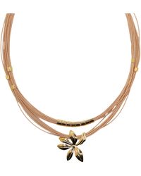 Nart Nature Making Art - Neutrals The Flower Buriti Natural Fiber Necklace - Lyst