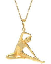 Nowart Jewelry - Seated Side Stretch Pose Yoga Necklace - Lyst
