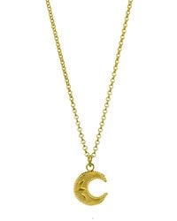 Annabelle Lucilla Jewellery Lucky Crescent Moon Pendant - Multicolor