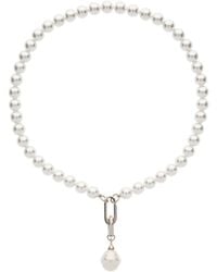 Emma Holland Jewellery - Pearl Necklace With Baroque Charm Necklace - Lyst