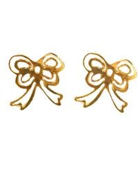 Lily Flo Jewellery - Large Bow Earrings - Lyst