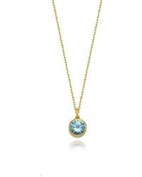 LINYA JEWELLERY - Cosmic Chain Zodiac Necklace Sky Birthstone - Lyst