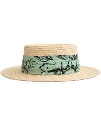 Lost Pattern - La Isla Straw Hat With Ribbon Band - Lyst