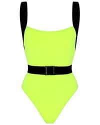 Noire Swimwear - Neon Yellow Miami Swimsuit - Lyst