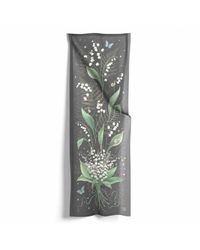 Silk&Soul - Lily Of The Valley Silk Scarf - Lyst