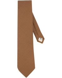 LE COLONEL - Neutrals Tiramisu Italian Wool Tie - Lyst