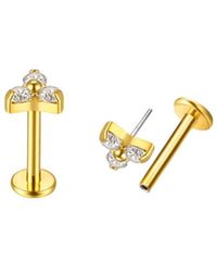 Mickey's Girl - Mini Lotus Flat Back Earrings - Lyst