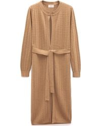 Peraluna - Zeyna Openwork Long Cardigan - Lyst