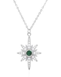 Luna Charles - Heidi North Star Birthstone Necklace May - Lyst