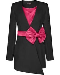 Tia Dorraine - Pearl Blazer With Detachable Bow Belt - Lyst