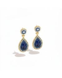 Ornare the Label - Helen Earrings – Sapphire - Lyst