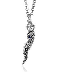 Unaloe - Sterling Necklace With Goddess Of Fortune With Natural Sapphire - Lyst