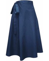 Frock Tales - Illusion Midi Wrap Skirt With Pockets - Lyst