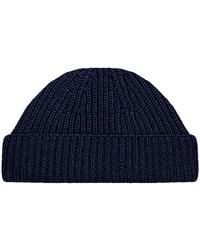 Paul James Knitwear - Heavyweight Extra Fine Merino Caster Fisherman Beanie - Lyst