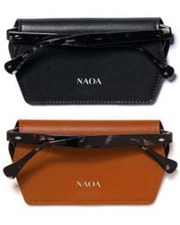 Naoa - Two Pack Apple-Leather Slim Glasses Case - Lyst