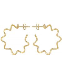 Shaded the Label - Maeve Twisted Hoop Earrings - Lyst