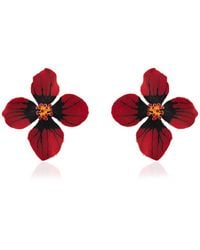 Milou Jewelry - Clover Flower Earrings - Lyst