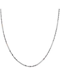 Spero London - Half Twisted Sterling Chain Necklace Singapore Chain - Lyst