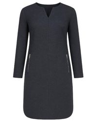 Conquista - Long Sleeve Dress With Rounded Hemline - Lyst