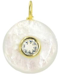 KAMARIA - Moonstone Gemstone Pendant With Topaz - Lyst
