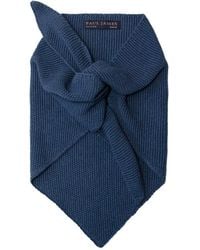 Paul James Knitwear - Cotton Beault Textured Neckerchief - Lyst
