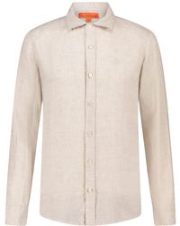 Maison Tangerine - Neutrals Sand Linen Shirt For - Lyst