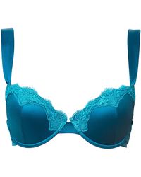 Tallulah Love - Opulent Lace Padded Plunge Bra - Lyst