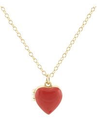 Kris Nations - Enamel Heart Locket - Lyst