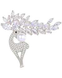 Classicharms - Pavé & Pearl Reindeer Brooch Necklace Set - Lyst