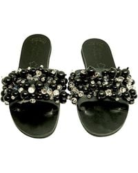 Sibylla Delphica - Jeweled Leather Sandals Full Of Crystals Hermia - Lyst