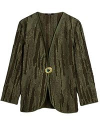 Nocturne - Neutrals Textured Tailored Jacket - Lyst