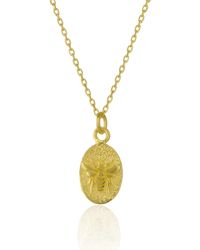 Spero London - Sterling Bee Chain Pendant Necklace - Lyst