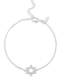 SHYMI - Pave Star Of David Bracelet - Lyst