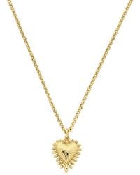 Zoe & Morgan - Mini Heart Rays Necklace - Lyst