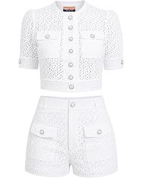 Maui X Lolita - Fae Eyelet Two-Piece Shorts Set - Lyst