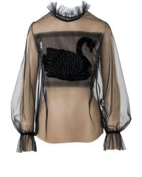 Mammu Couture - Tulle Blouse Celine - Lyst