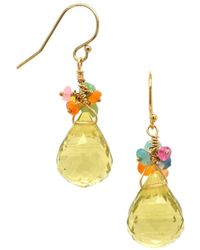 Lori Kaplan Design - Opal Cluster With Lemon Citrine Drop - Lyst