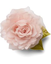 Helena Simon - The Small Pale Rose Floral Brooch - Lyst