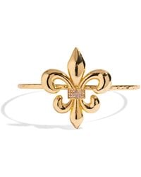 Ebru Jewelry - Royal Fleur De Lis Crystal Cuff Bracelet - Lyst
