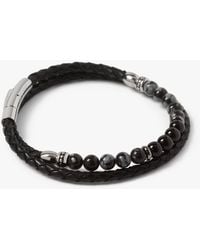 Simon Carter - Hayle Snowflake Obsidian Bracelet - Lyst