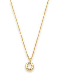 Classicharms - Skyler Molten Mini Solitaire Cz Pendant Necklace - Lyst